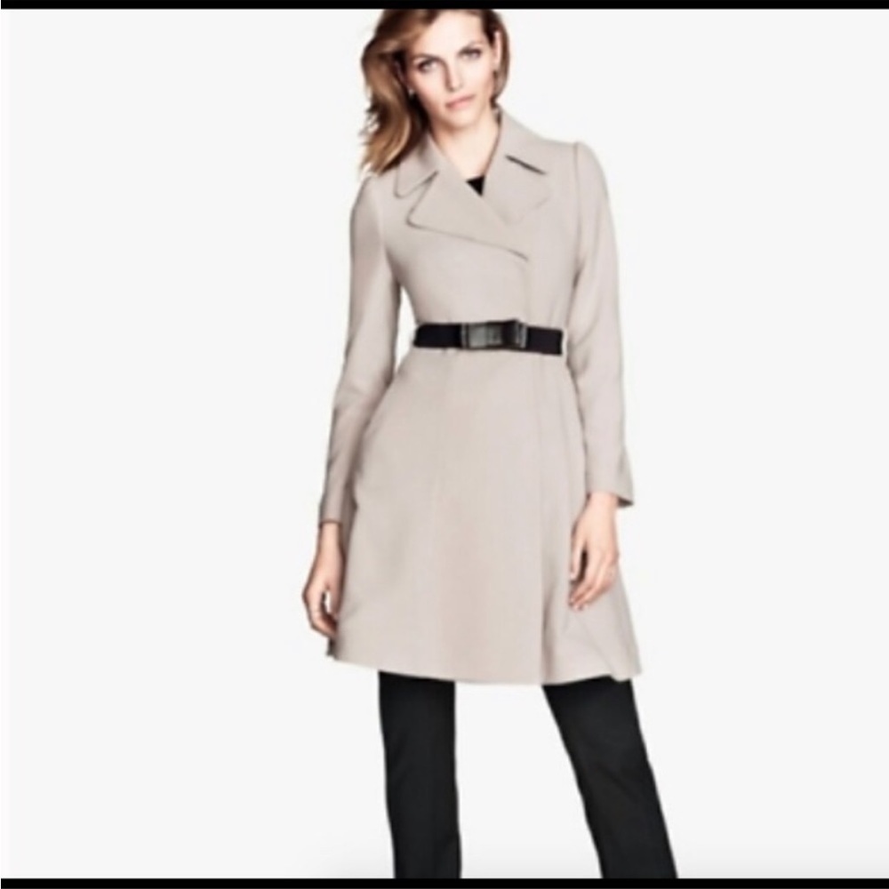 Elegant H&M Bow Belted Trench Coat​​​​​​​​​​​